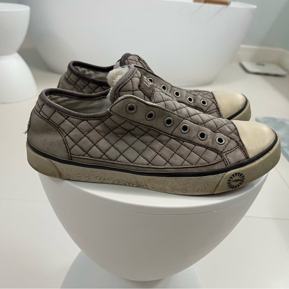UGG Quilted Tan Sneakers